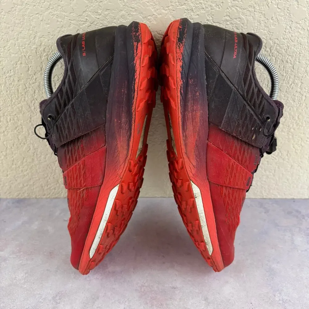 Salomon S/Lab Ultra Men's Size 9.5 Trail Running Shoes Red Sneakers 402139